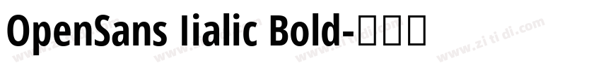 OpenSans Iialic Bold字体转换